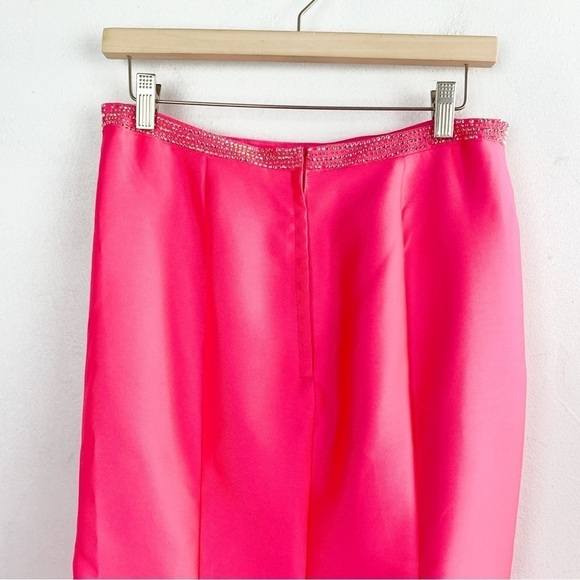 NWT Ellie Wilde by Mon Cheri Hot Pink Two Piece Off Shoulder Satin Formal Dress - Picture 6 of 16